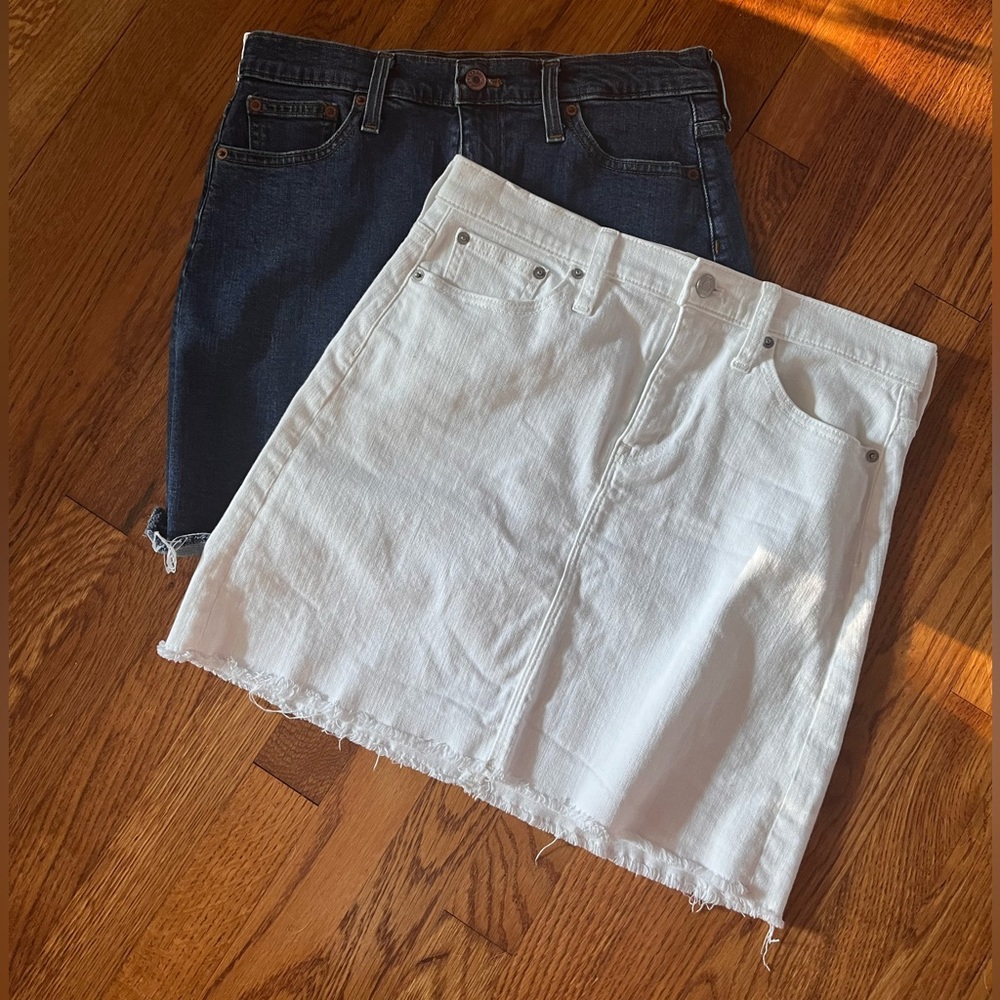 J Crew Mercantile denim skirts